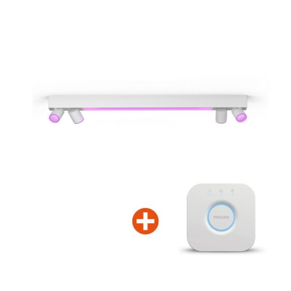 Philips Hue White & Color Amb. Centris Spot 4 flg. wh 4200lm