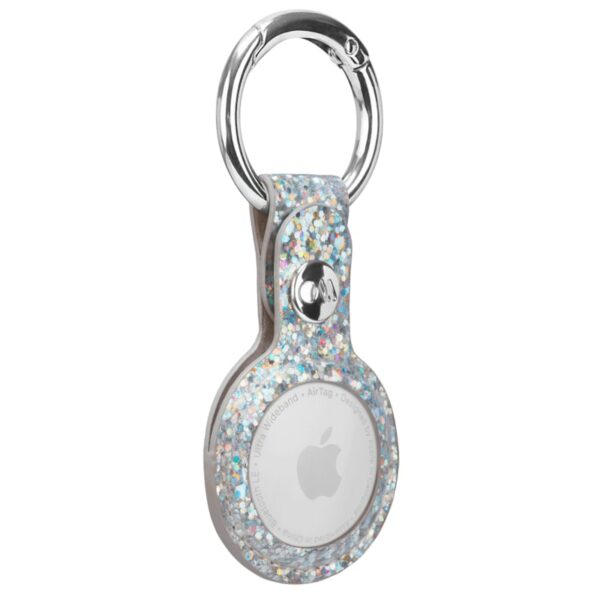 case-mate Clip Ring Schlüsselanhänger Apple AirTag silber/sparkle