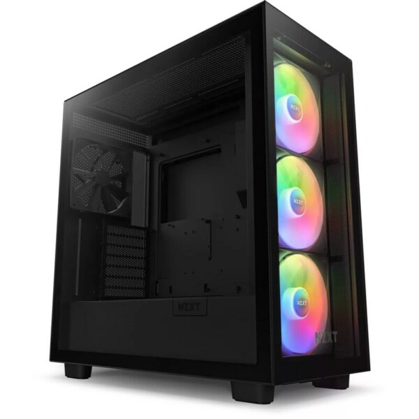 NZXT H7 Elite Black 2023 RGB Midi Tower ATX Gaming Gehäuse mit Glasfenster