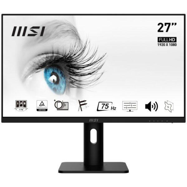 MSI Pro MP273PDE 69cm (27") FHD IPS Office Monitor HDMI/DP 75Hz 5ms FreeSync