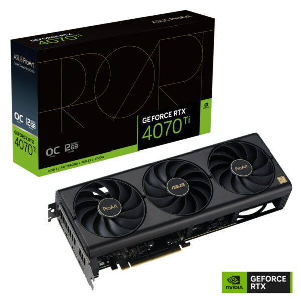 ASUS ProArt RTX 4070Ti OC Gaming/Creator Grafikkarte 12GB GDDR6X