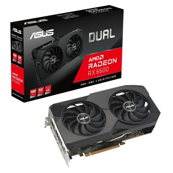 ASUS AMD Radeon RX 6600 Dual V2 Grafikkarte 8GB GDDR6 3xDP/HDMI