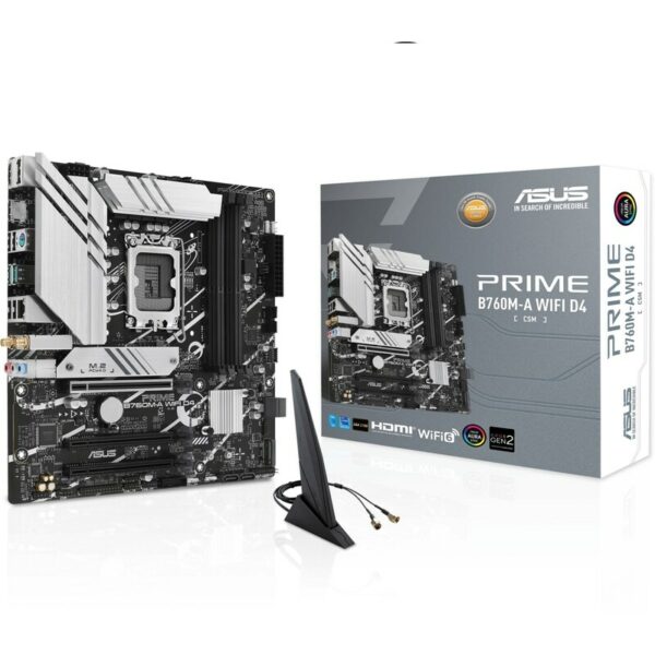 ASUS PRIME B760M-A-CSM D4 mATX Mainboard Sockel 1700 VGA/HDMI/USB-A