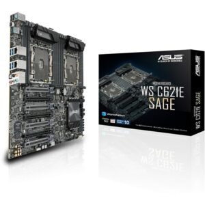 ASUS WS C621E SAGE 2x GL/USB3.1/SATA600/VGA E-ATX Mainboard C621 2x Sockel 3647