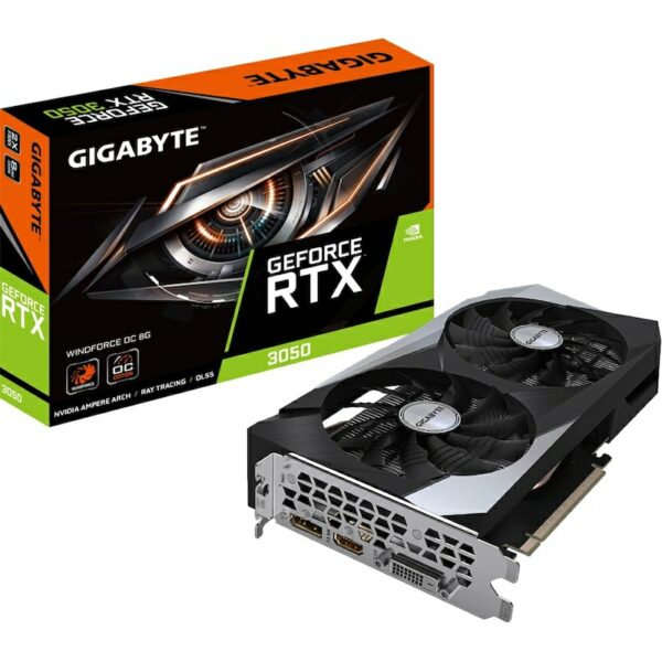 GIGABYTE GeForce RTX 3050 WindForce OC 8GB GDDR6 Grafikkarte HDMI